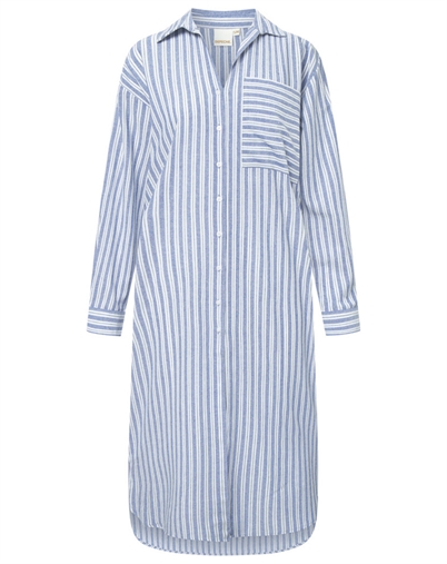 Depeche - Beate DE Skjorte - Blue Yamdye Stripe